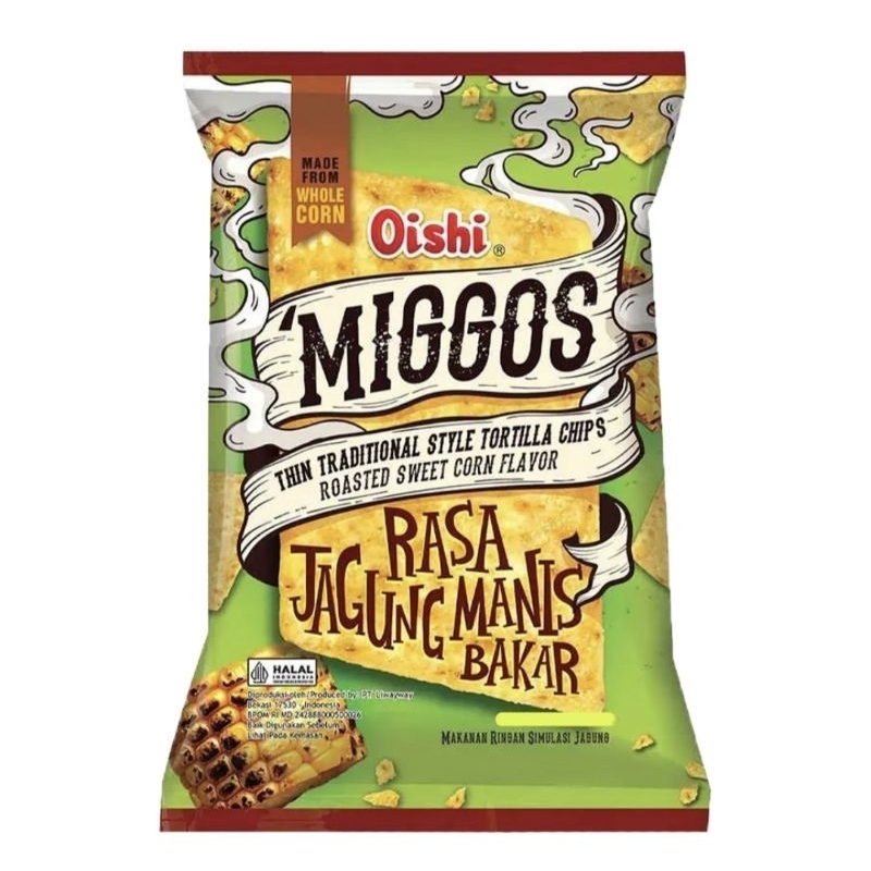 

Oishi Miggos Snack Rasa Jagung Manis Bakar 140 g