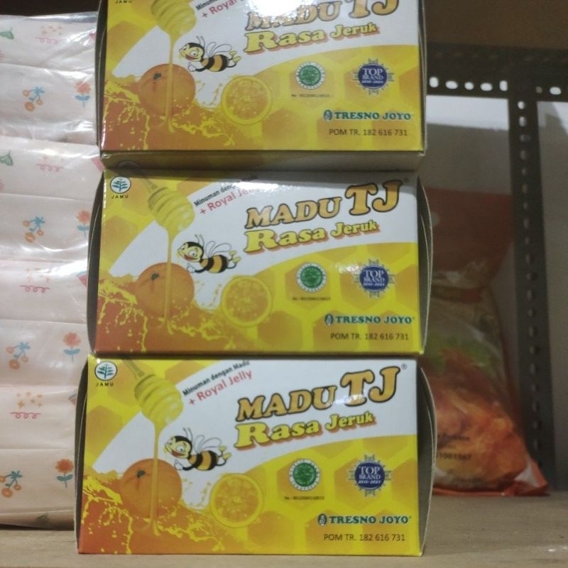 

madu TJ sachet rada jeruk 1 pak