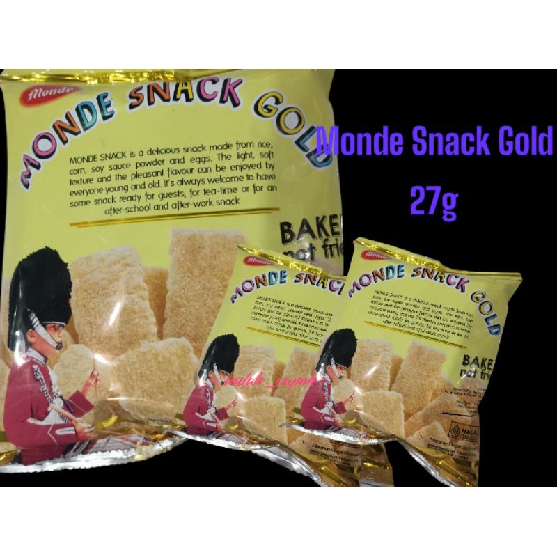 

MONDE SNACK GOLD NETTO 27g RENYAH GURIH DAN LEZAT PRODUKSI NISSIN