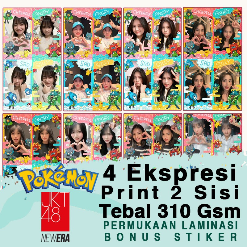 JKT48 x Pokemon Ogerpon Face Challenge Ekspresi Wajah Ada Tanda Tangan