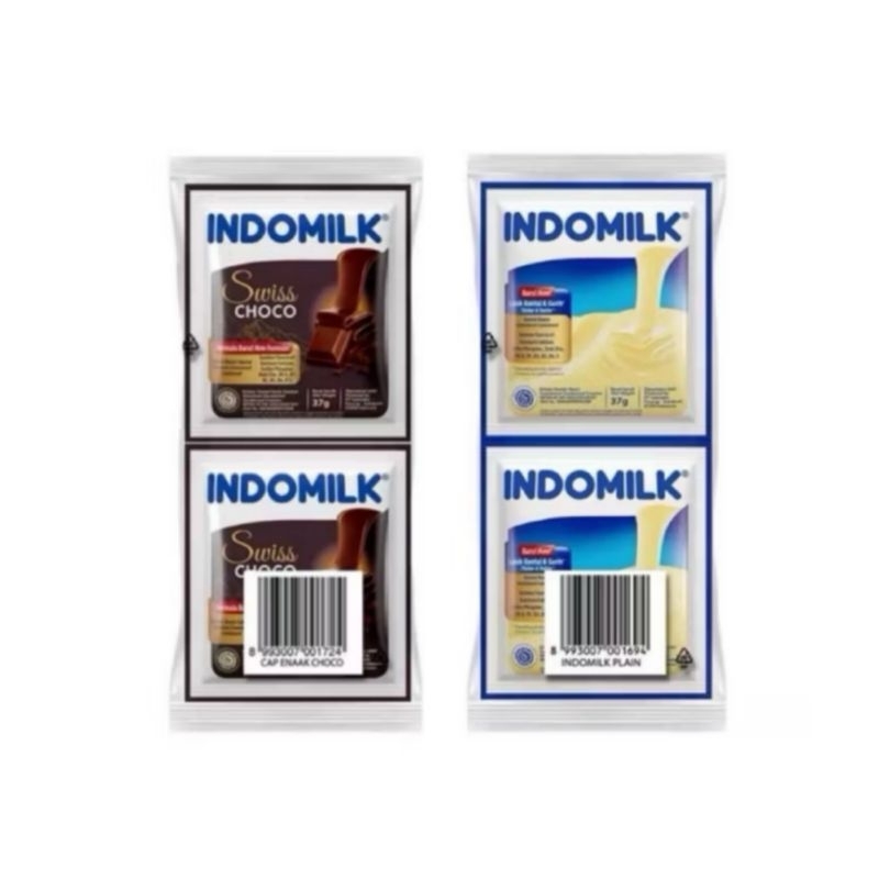 

[ABNC.ID] INDOMILK SACHET PLAIN & SWISS CHOCOLATE 1 RENCENG (ISI 6)