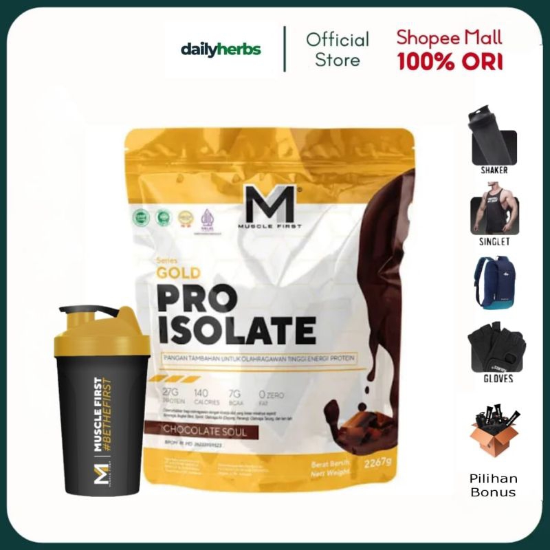 Muscle First Gold Series Pro Isolate 5 lbs Susu Protein Whey Isolate Supplement Fitness