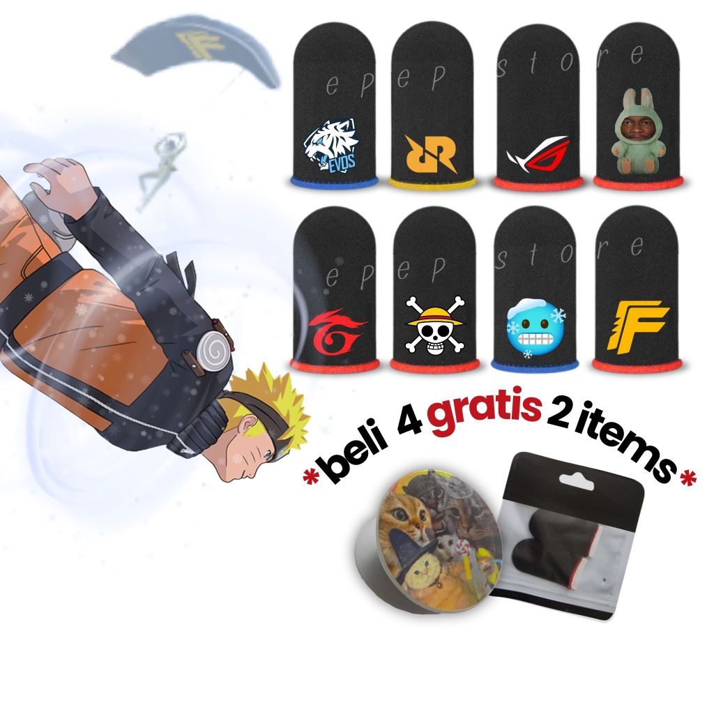 Sarung Jempol Ambalabu Roblox Anime Gamers Viral eSports Grosir Murah Custom Emote Edition untuk Gam