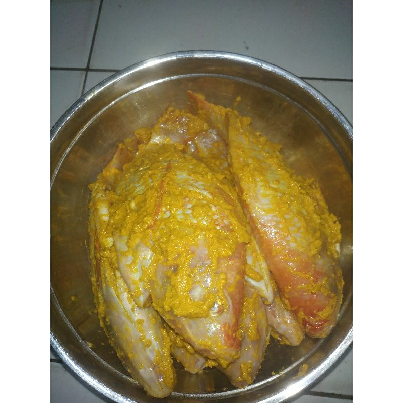 

Ikan Nila bumbu kuning siap goreng 1 kg