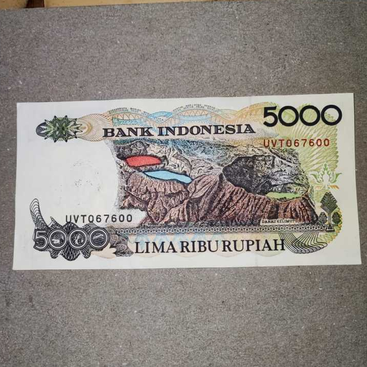 Uang Kuno Indonesia 5000 Rupiah Sasando Tahun 1992| UNC | Gress