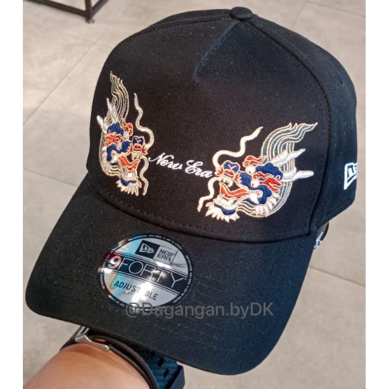 Topi New*Era Dragon Logo Original 100% Hitam