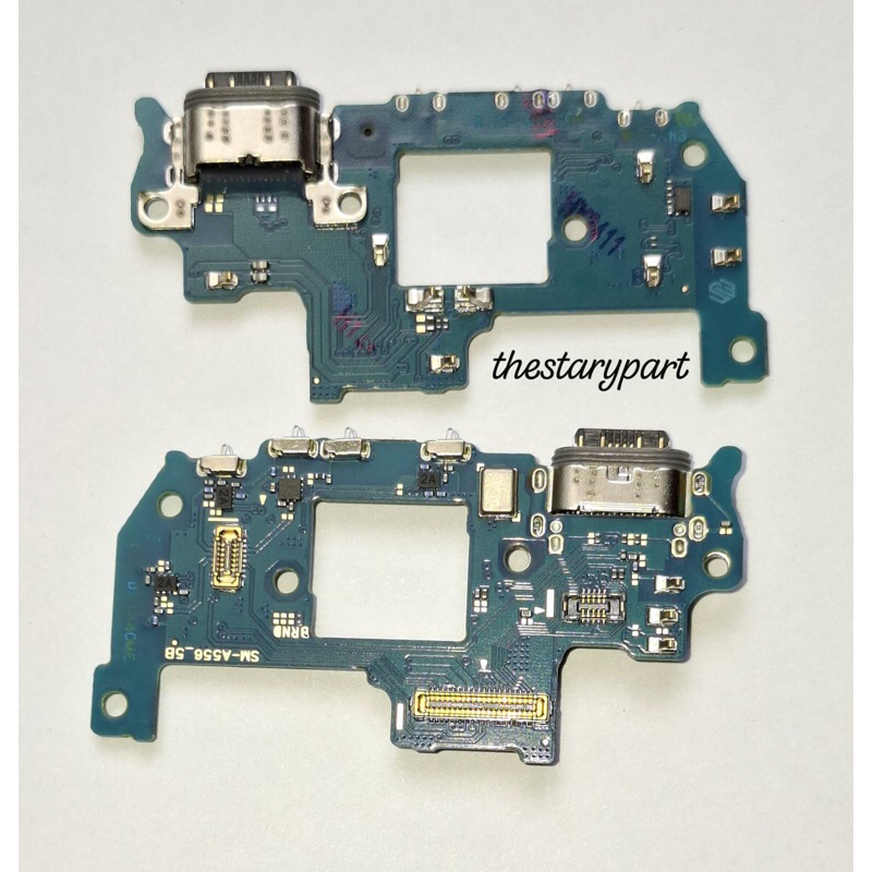 papan cas samsung a55 5g pcb konektor samsung a55 original komponen ic