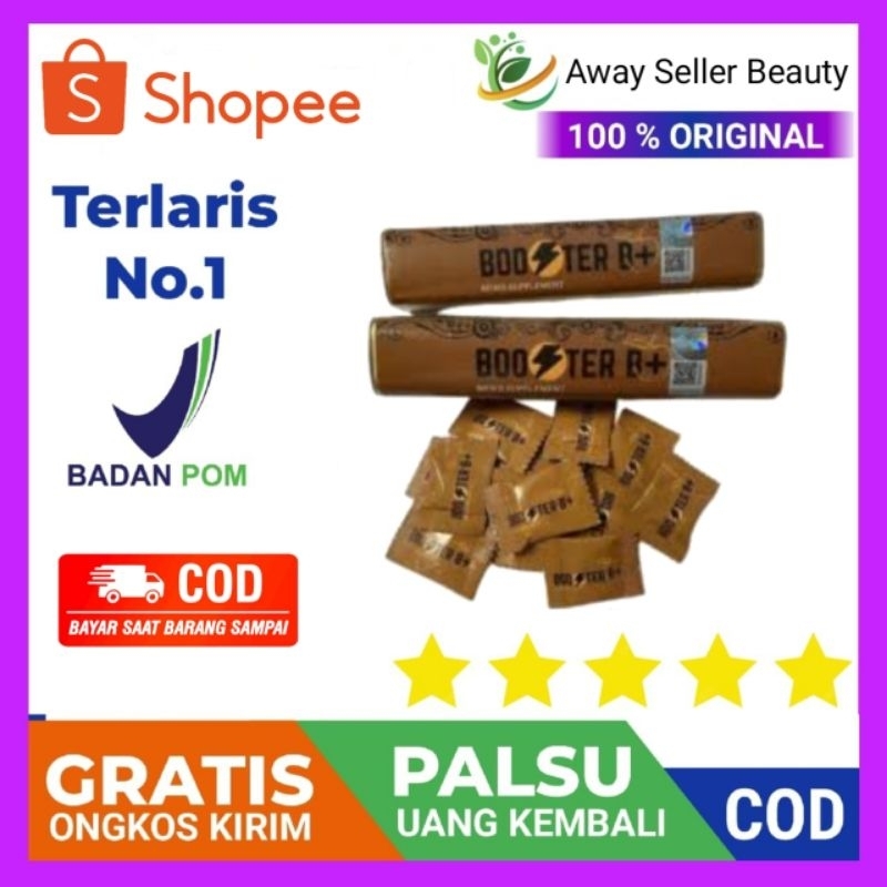 BOOSTER B+ CANDY PERMEN STAMINA PRIA ORIGINAL 12 SACHET