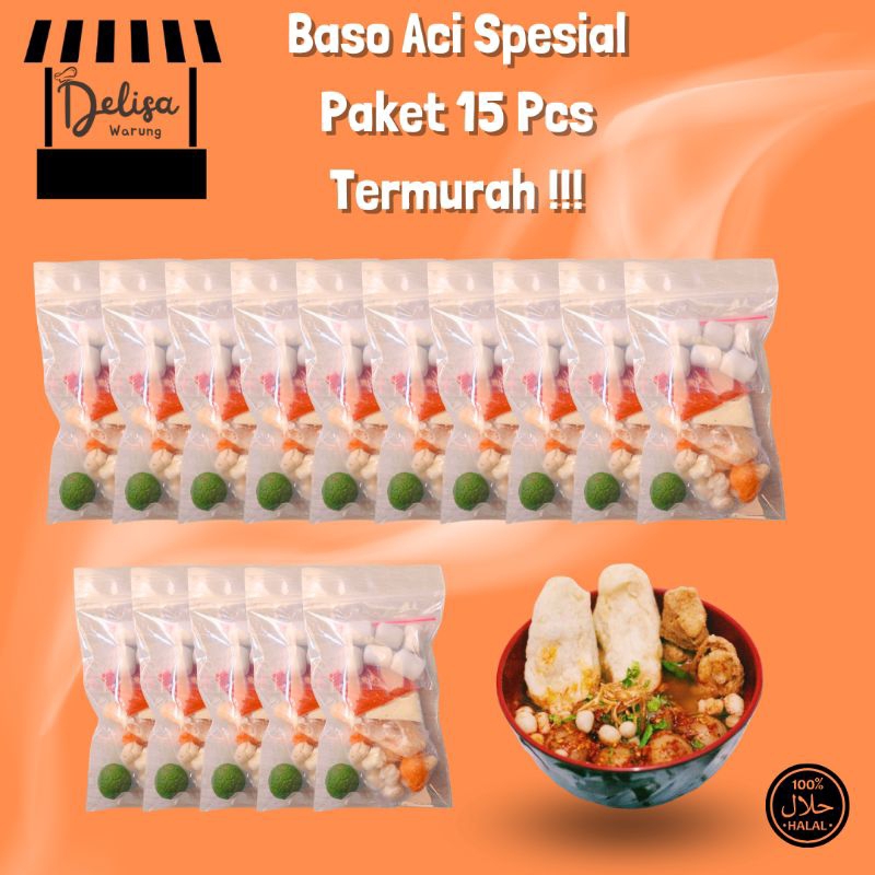 

BASO ACI MURAH / BAKSO / PAKET HEMAT BASO ACI 15 BUNGKUS