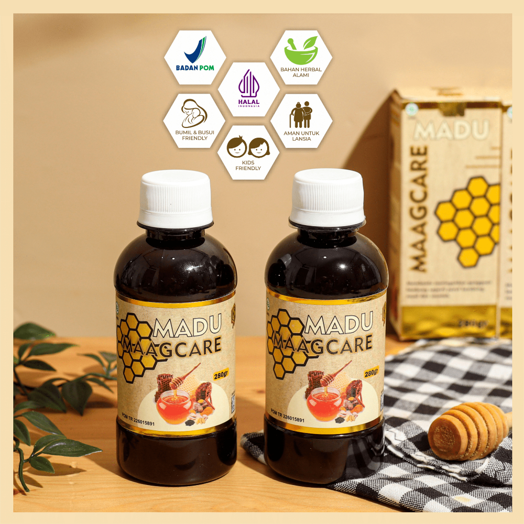 

Maagcare [Paket 2 Botol] - ORIGINAL 100% Madu Gerd Anxiety Cemas Berlebih Maag Kronis Asam Lambung Tukak Lambung HALAL BPOM