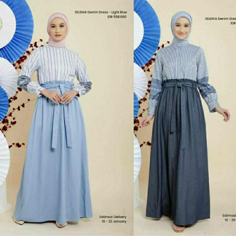 Zoya selenia denim dress