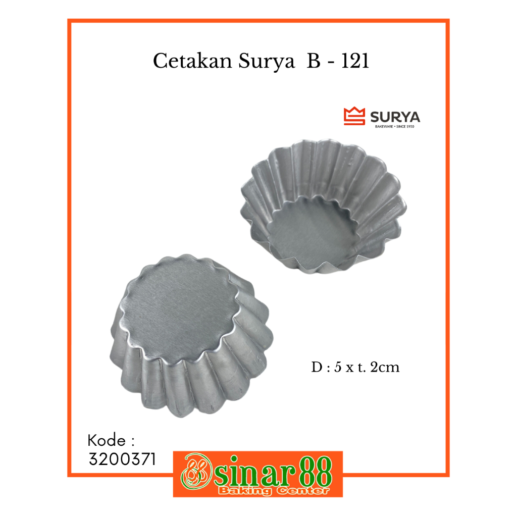 Surya Cetakan Pie Kode B - 121 (isi 12)