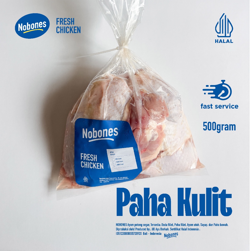 

Paha Kulit Fillet 500gram (tanpa tulang)