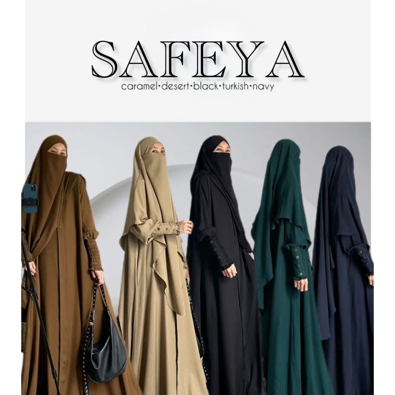 SAFEYA Set Khimar ( Abaya + French khimar)
