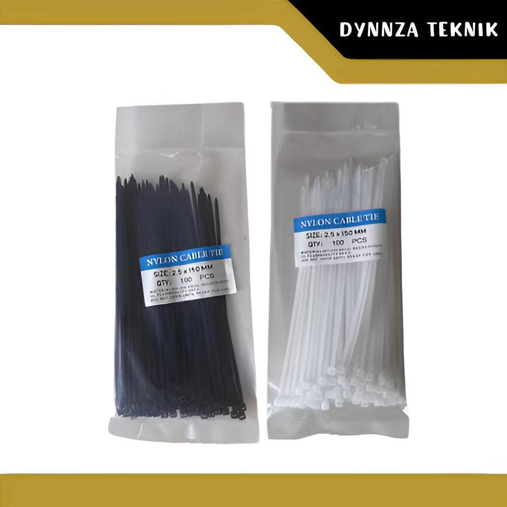 

Kabel Ties Tis 2.5mm x 150mm Isi 100pcs/pack/Cable Tie 2.5x150mm/Tali Pengikat Kabel Nylon
