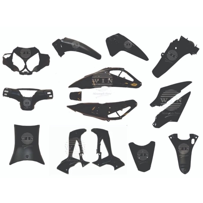COMPLETE SET BODY SUPRA X 125 2007-2010 HITAM/ FULL SET BODY SUPRA X 125 2007 - 2010 HITAM / COMPLET
