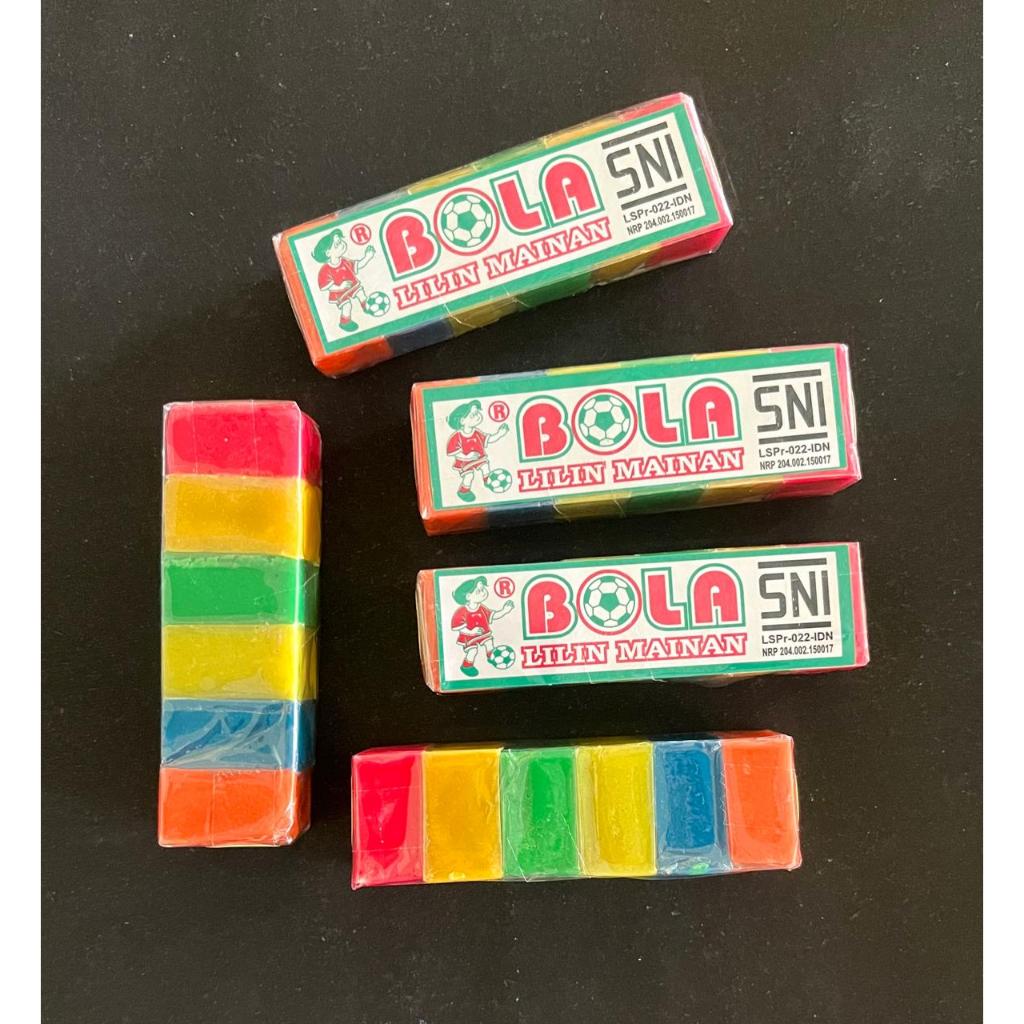 Toko Panda Lilin Plastisin Malam Mainan Anak Merk Bola Ukuran Kecil SNI