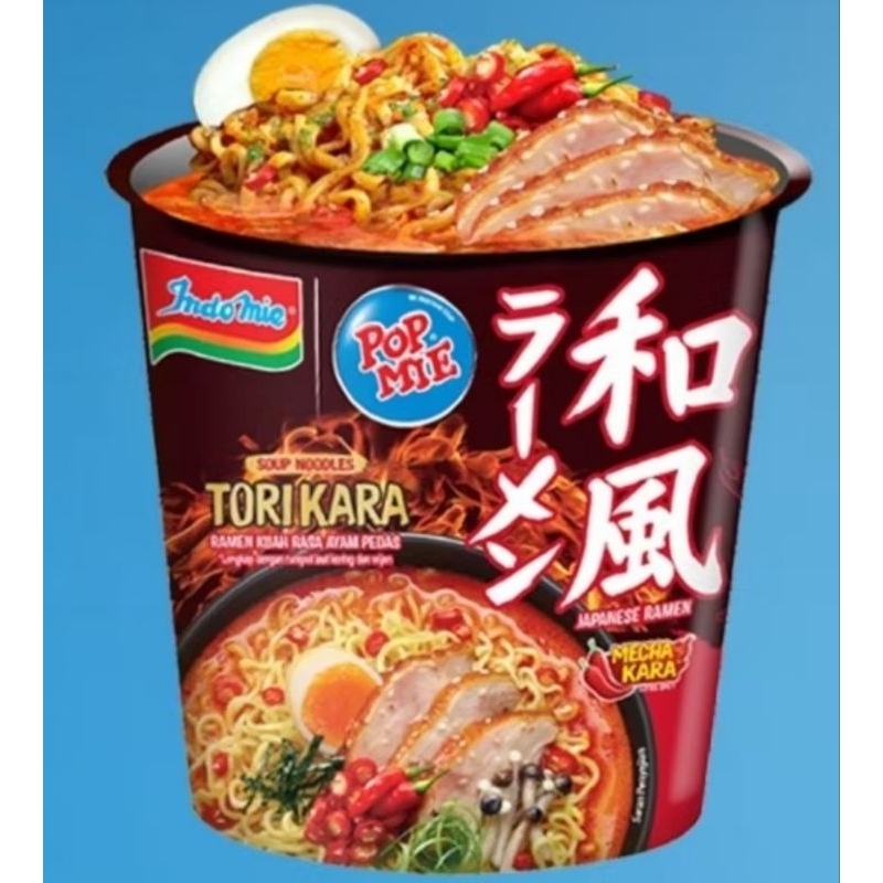 

INDOMIE POPMIE TORI KARA DAN TORI MISO 77GR