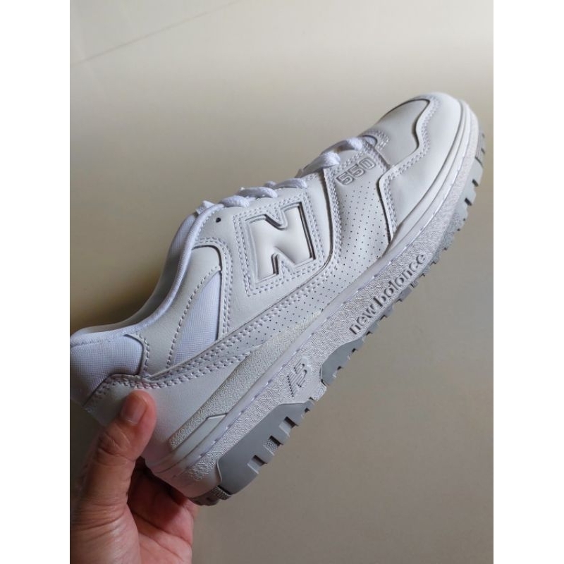 New Balance 550 White Grey Original Sepatu NB Pria