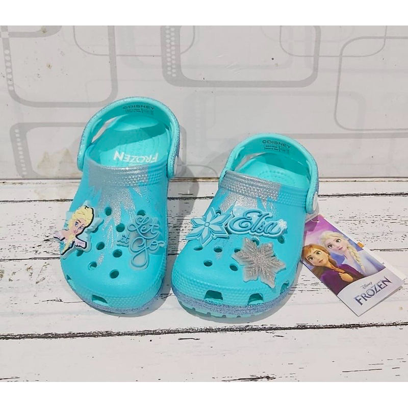 Crocs Classic Kids Elsa Frozen Original(free tas crocs&include jibbitz)