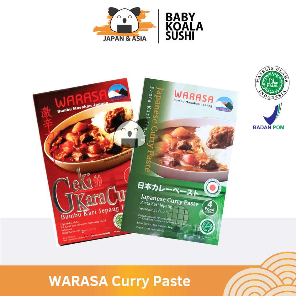 

Warasa Gekikara Curry Paste 80g | Pasta Kari Jepang 100% Halal