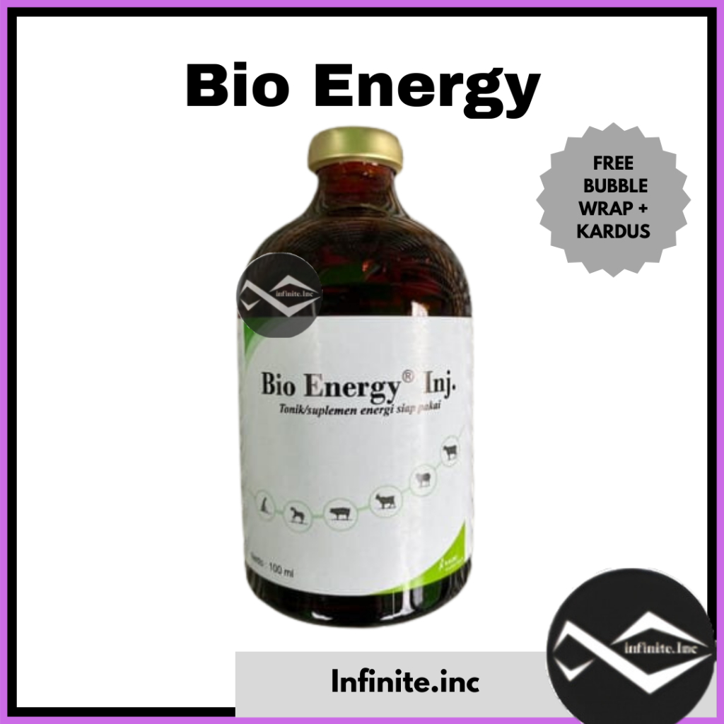 Bio Energy 100 ml sumber ATP energi untuk hewan ternak mirip BIODIN 100ml- BIOENERGY 100 ML BIO ATP