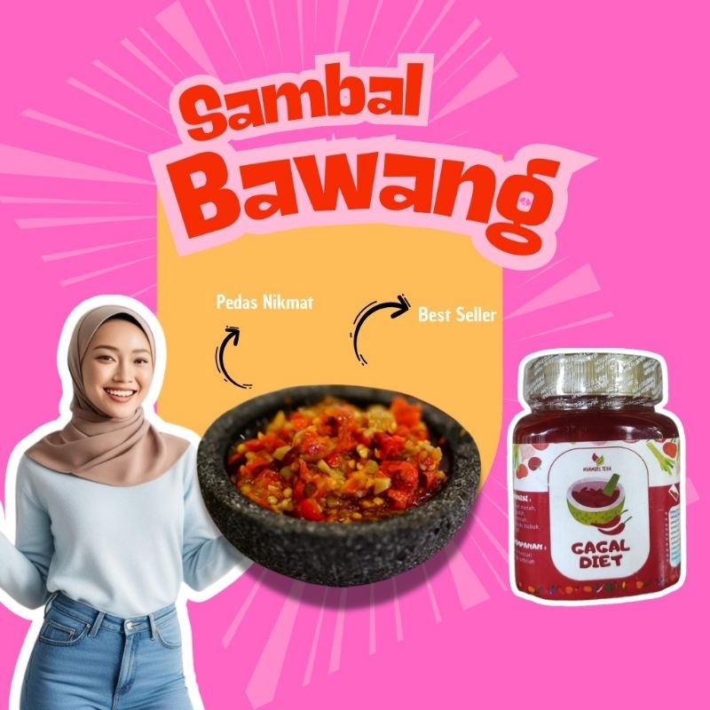 

Sambal Bawang by Sambel Teya 100℅ Pedas Nikmat | Kemasan 200gr | Tanpa Pengawet