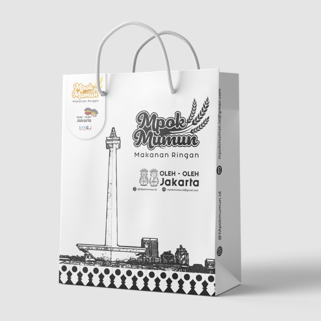 

Paper bag kemasan Mpok Mumun oleh oleh dari jakarta betawi