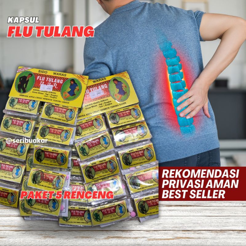 

Paket 5 Renceng Sido Waras Flu Tulang Original