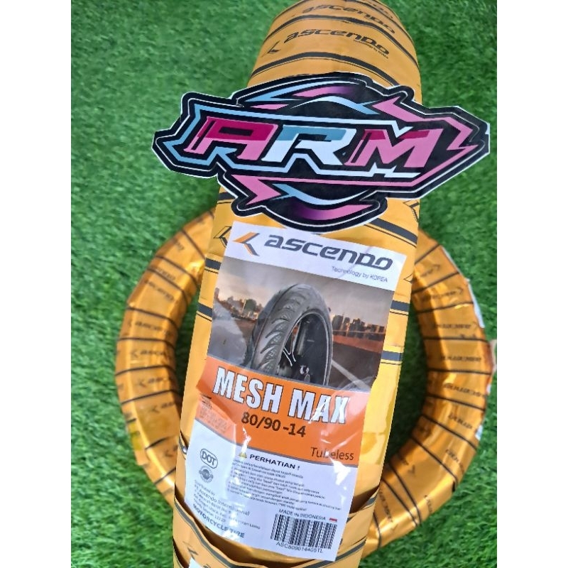 BAN LUAR 80/90-14 ASCENDO MESH MAX TUBELES