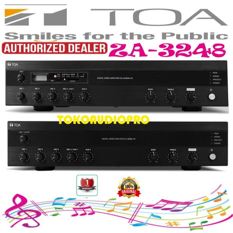 Amplifier Toa ZA3248 D AS/Power Mixer Toa ZA-3248  Toa ZA3248D