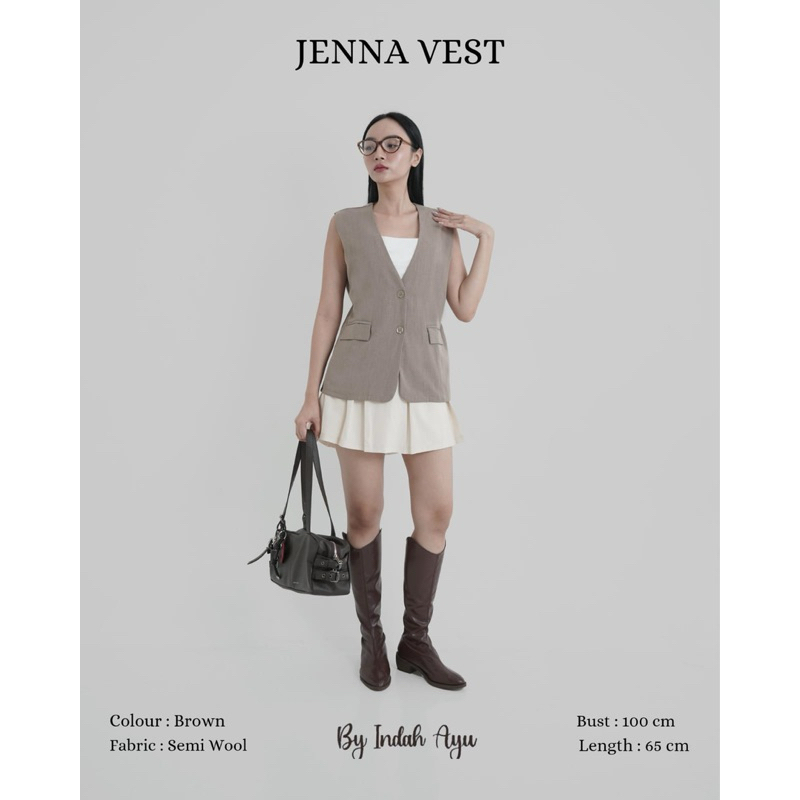 JENNA VEST/VEST KERJA/VEST WANITA/VEST NGANTOR/ROMPI WANITA
