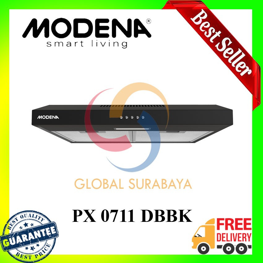 Cooker Hood Modena Px 7001 UPGRADE KE PX 0711 DBBK - Slim Hood Modena 70 Cm