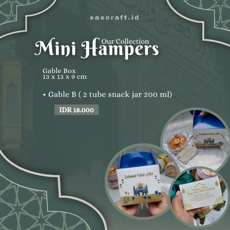 

SASCRAFT EID COLECTION | Mini Hampers | Hampers Snack Jar | Kado Lebaran