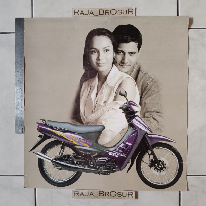 Poster iklan jumbo ex dealer jadul lawas Suzuki Tornado GS 110 1987