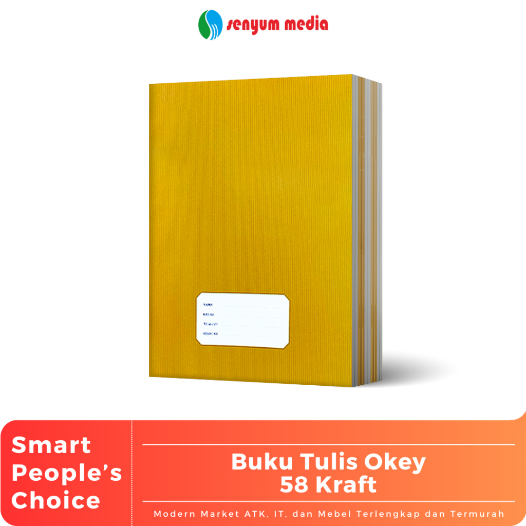 

Buku Tulis OKEY Oleh KIKY Cover Coklat 58 Lembar (1 Pack Isi 10 Buku) (S:PAK)
