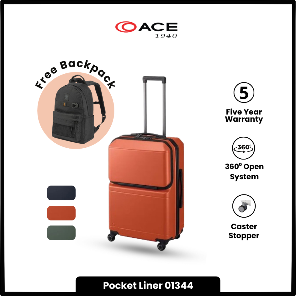 ace. Japan Proteca Pocket Liner 01344 Koper Hardcase - 27 Inch