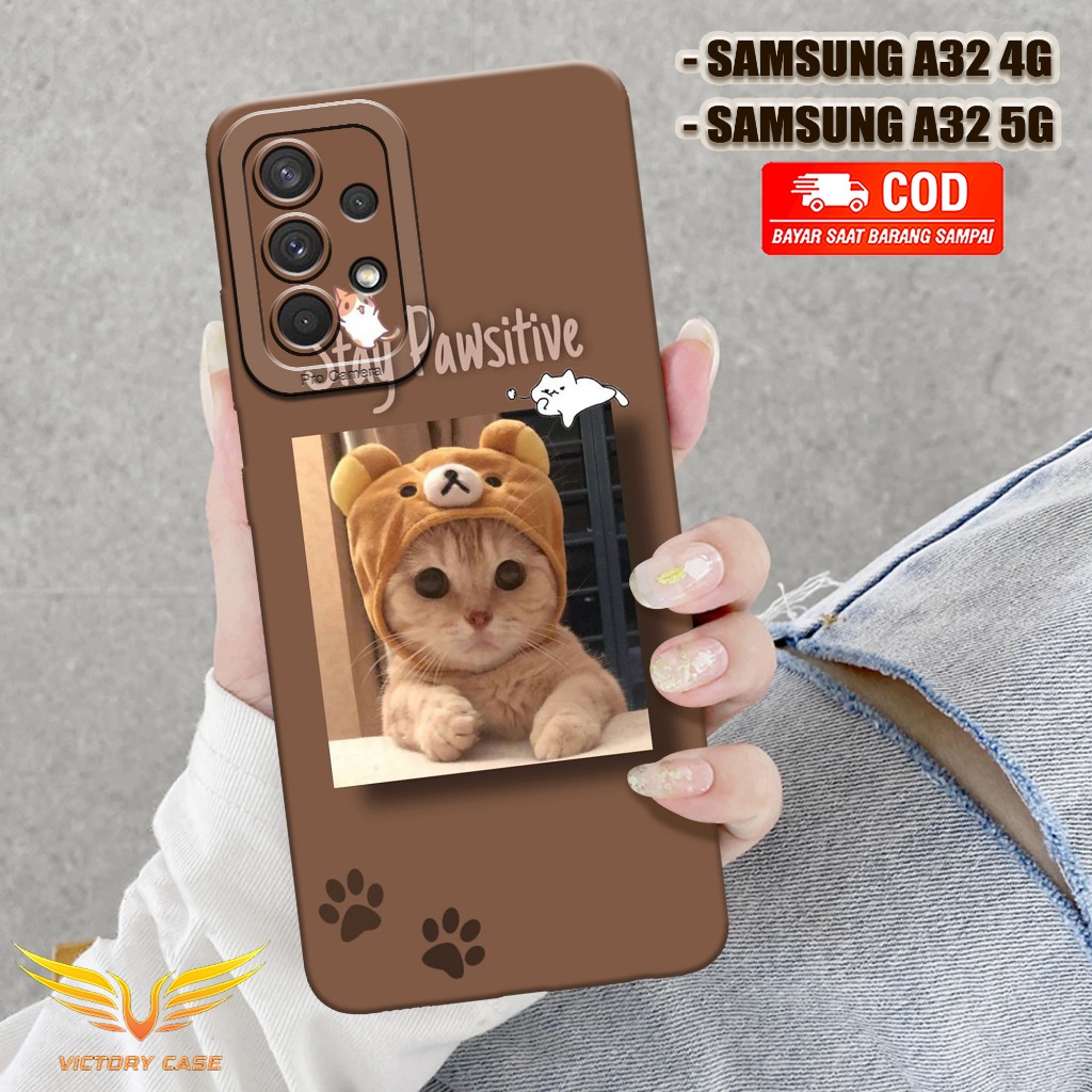 Case Samsung A32 4G / A32 5G Terbaru - Fashion Case KUCING - Casing Samsung A32 4G / A32 5G - Case L