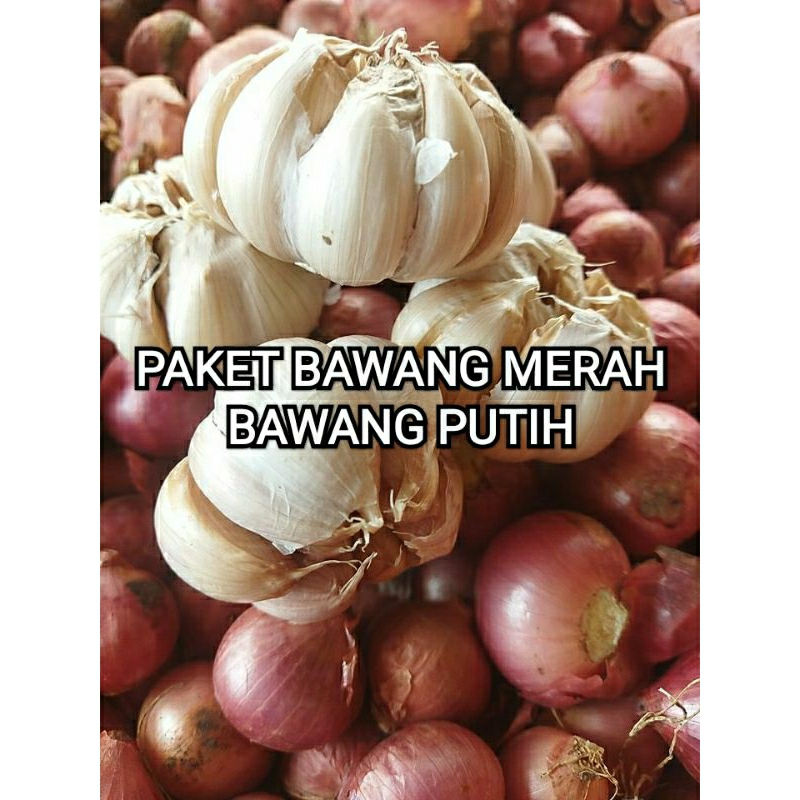 

Paket Hemat Bawang merah Bawang putih 500 gram 1 kg