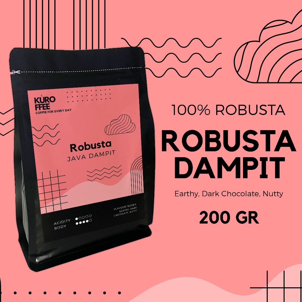 

Kopi Robusta Java Dampit Biji/Bubuk (Coffee Bean/Grind) 200gr