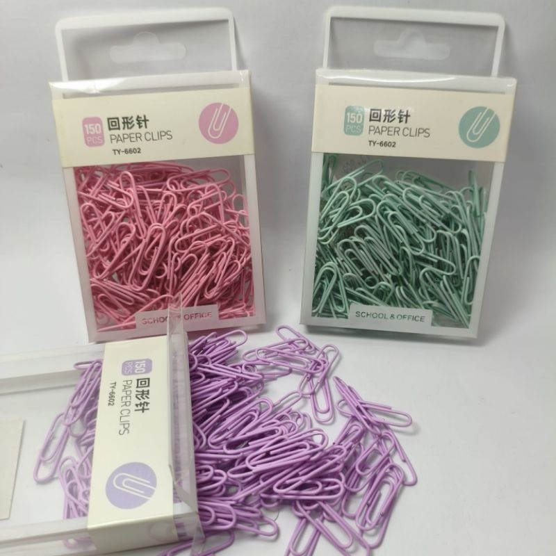 

Paperclip warna pastel / penjepit kertas warna pastel