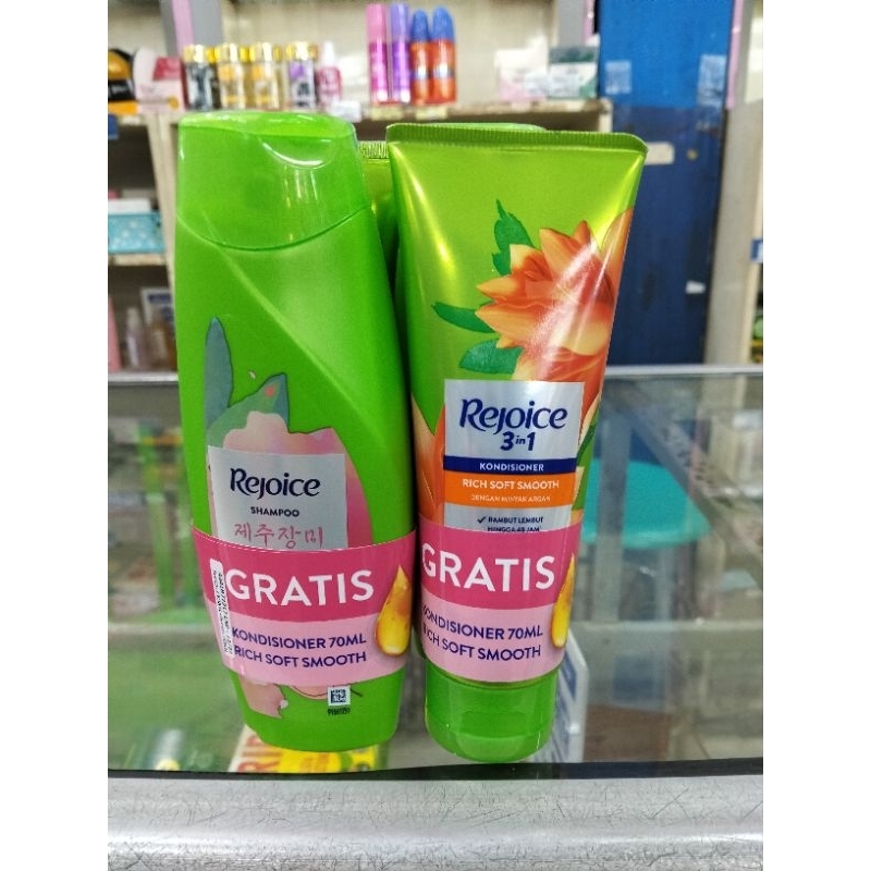 REJOICE SHAMPOO RICH SOFT SMOOTH 150ML + CONDITIONER 70ML
