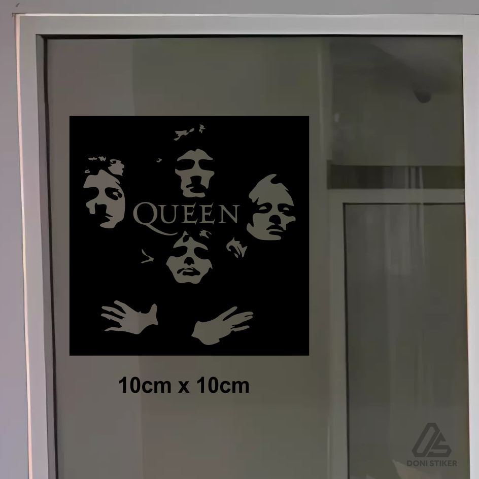 

stiker band queen sticker cutting