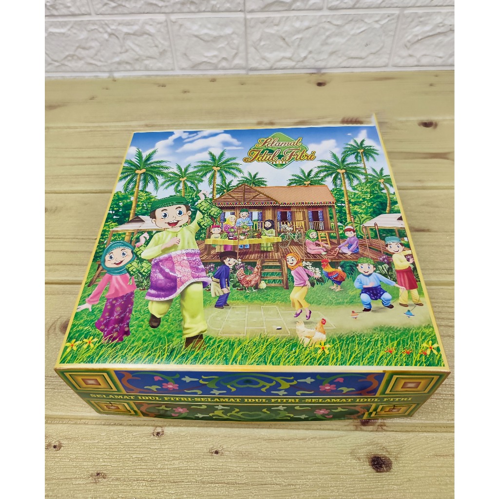 

Box kotak hampers lebaran Idul Fitri 22x22x8cm