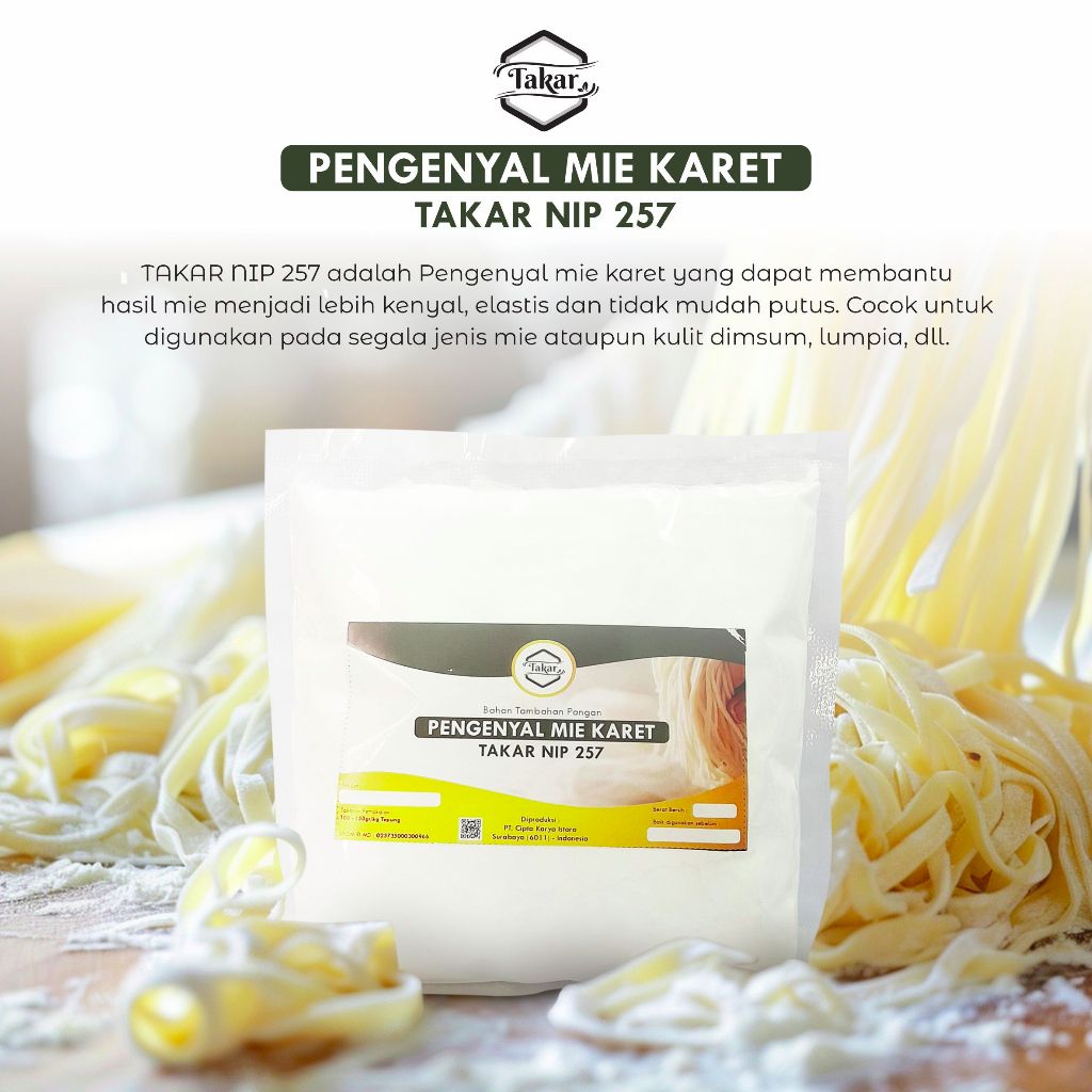 

Pengenyal Mie Karet Takar NIP 257 | Pengenyal kulit dimsum, siomay, & lumpia | Membuat mie elastis