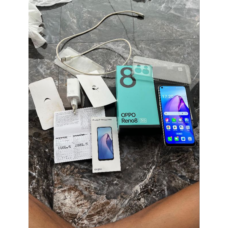 HP Oppo Reno 8 5g ram 8+8 GB internal 256 GB second