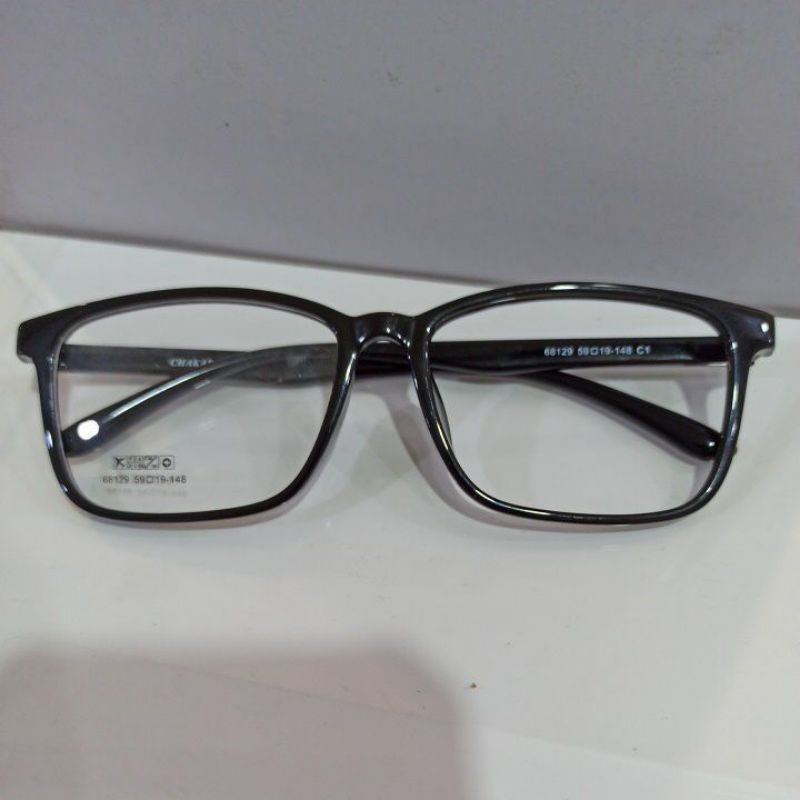 Frame Kacamata Besar 59, Big Size Frame 59 Kotak Lebar  Lentur atau Flexible