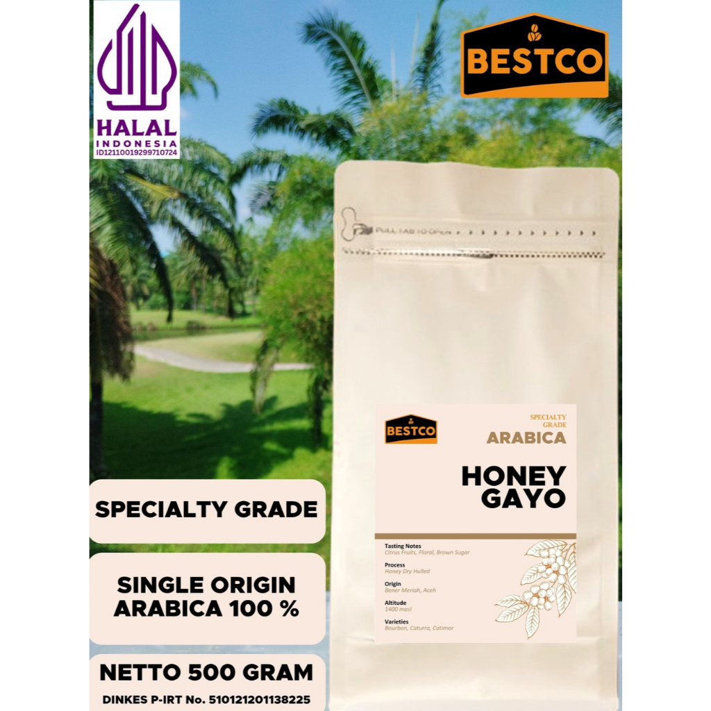 

Kopi Bestco Specialty Arabica Honey Gayo 500 gr