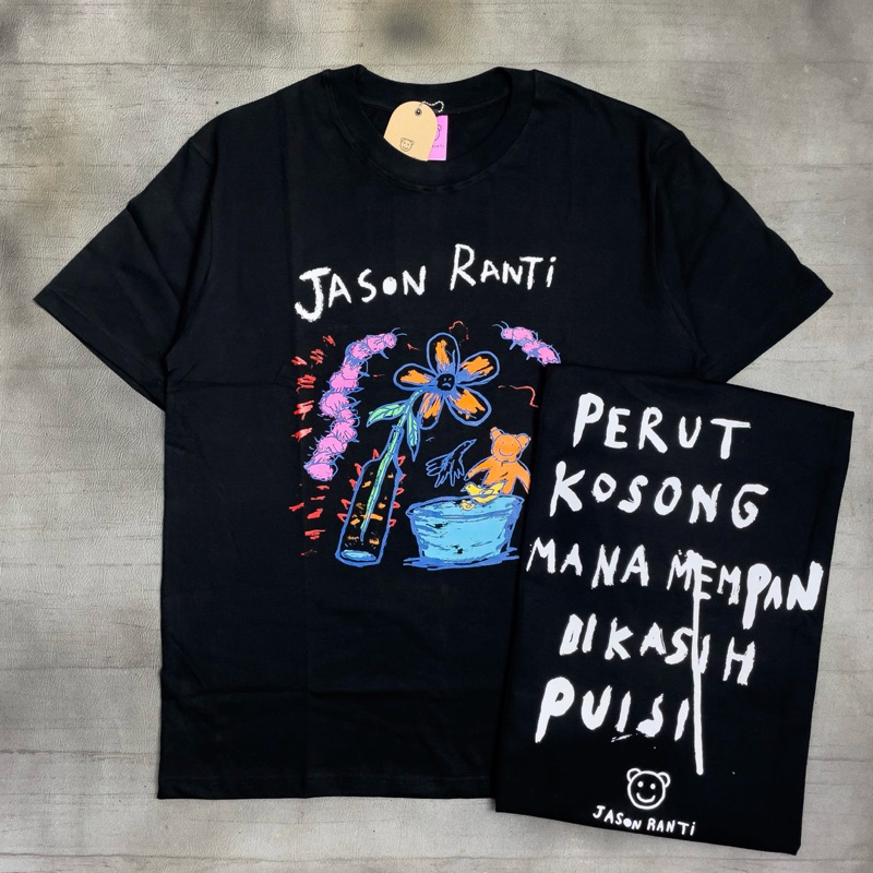 Jason Ranti - Perut Kosong | Tshirt Black Original Merchandise