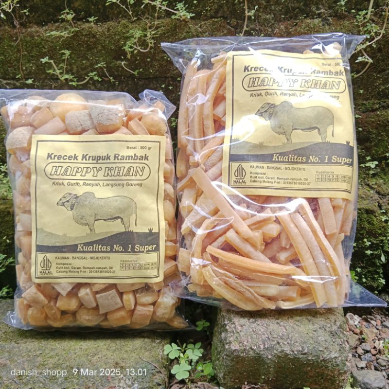 

(paket hemat) KRECEK RAMBAK KULIT SAPI ASLI varian MIX KOTAK DADU & STIK MIE 1KG mudah di goreng kuwalitas SUPER